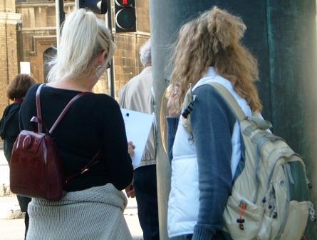 Reading a London Treasure Hunt clue