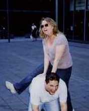 People leaping on the Greenwich Treasure Hunt