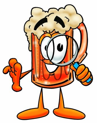 A beer glass logo for the historic pubs treasure hunt.