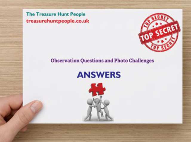 The envelope that contains the route of the treasure hunt together with the solutions to the clues.