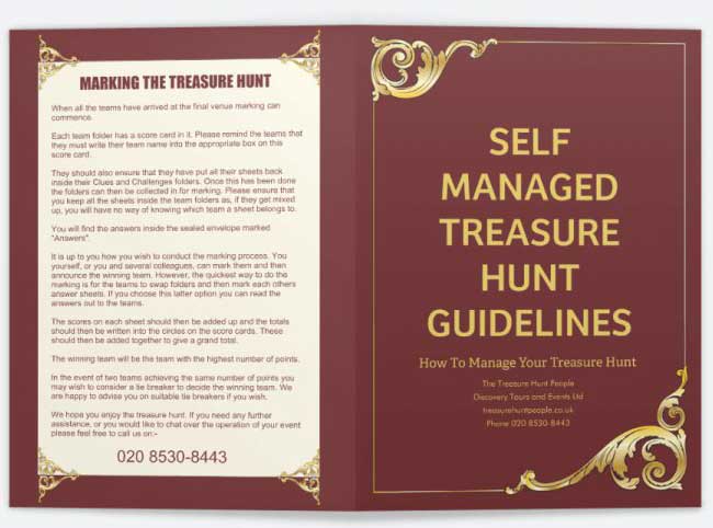 The cover of the sheet of guidelines.