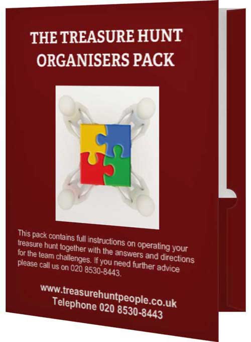 The organisers pack, which contains the guidelines and answers to the challenges.