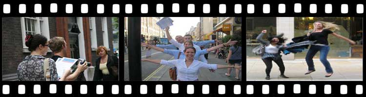 People enjoy a Soho Treasure Hunt.